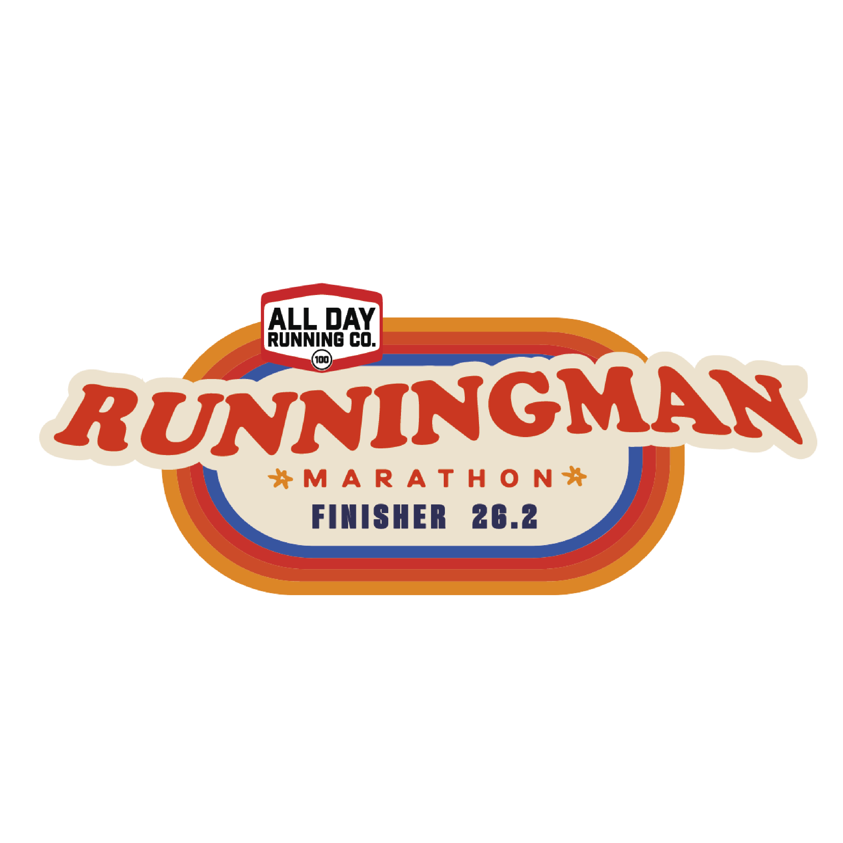 Runningman Distance Patches – AllDayRunningCo