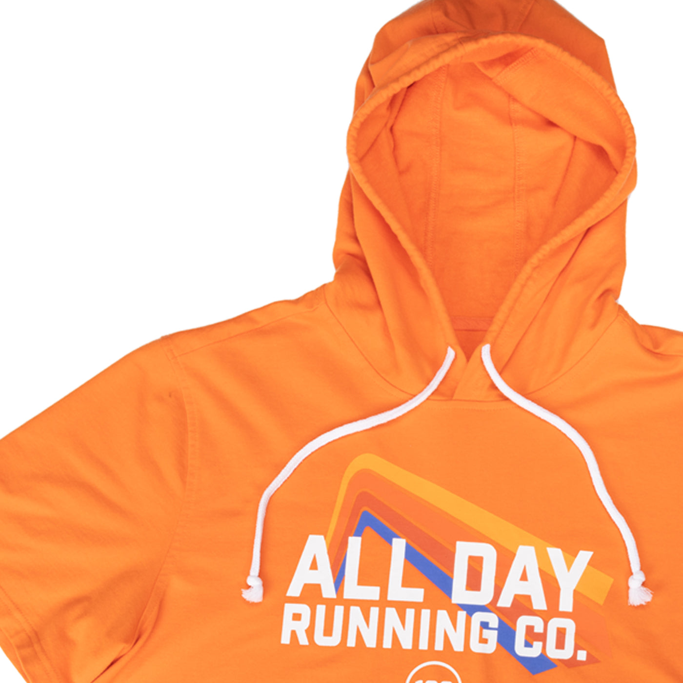All Day Orange Short Sleeve Hoodie