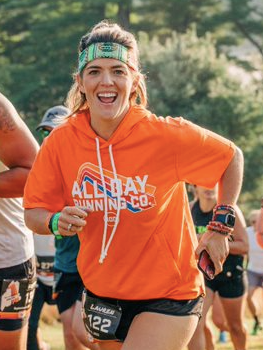 All Day Orange Short Sleeve Hoodie